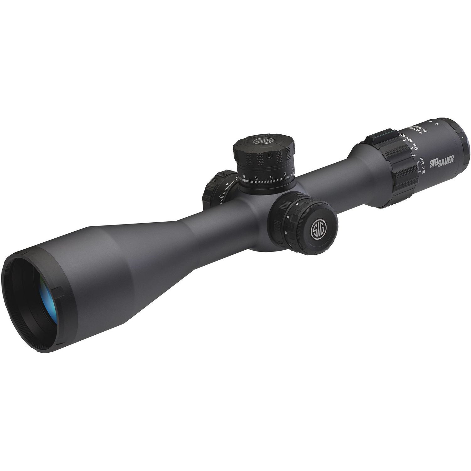 Sig Sauer SOT65114 Tango6 Riflescope 5-30X56mm MRAD FFP 34mm M.T Level Plex Anti-cant System Side Focus BLK