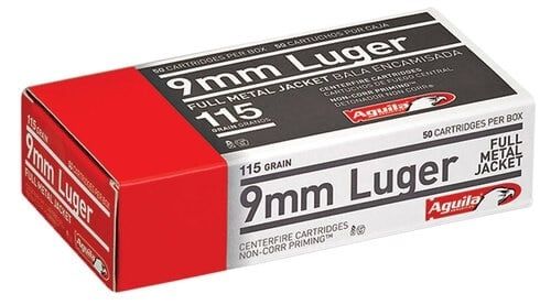 Aguila 9mm FMJ 115GR 50 RDS