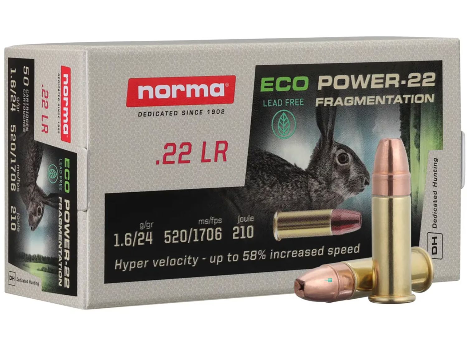 Eco Power 22LR Fragmentation 1706FPS 24GR 50CT