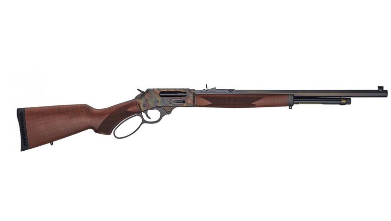 Henry Color Case Hardened Lever Action 45-70 Side Gate Octagon Barrel