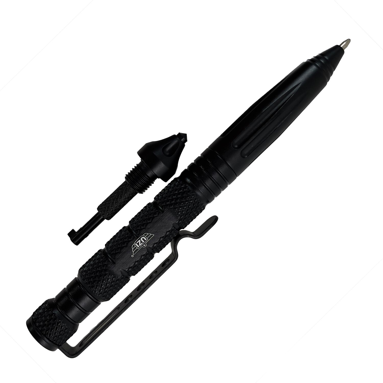 Tactical Defender Pen Glassbraker W/ CuffKey in the Cap Black