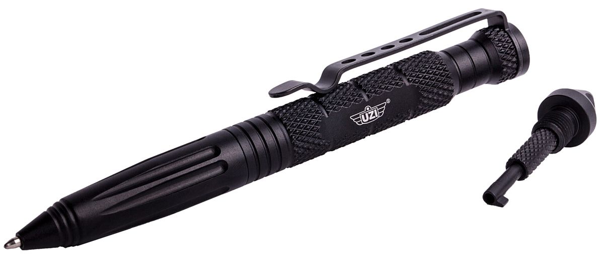 Tactical Defender Pen Glassbraker W/ CuffKey in the Cap Black