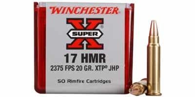 Winchester X17HMR1 Super-X Rimfire Ammo 17 HMR JHP 20GR FPS 50RDS