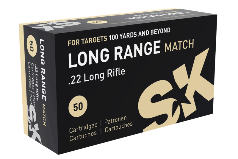 SK 22LR Long Range Match 40 GR 500RDS Pack
