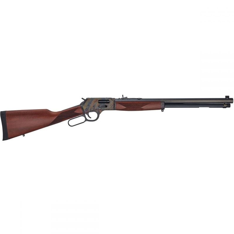 Henry H012GMCC Big Boy Lever Action 357MAG 20" Oct, Side Gate, Color Case Hardened, Walnut