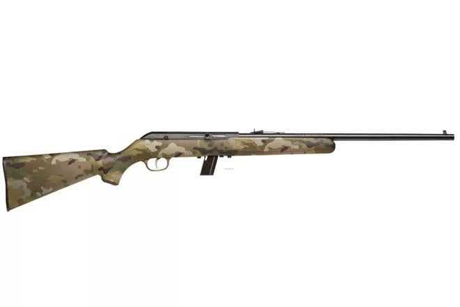 Savage 64F Multicam Rifle 22LR 21 Inch BBL 10RD F &amp; R Sights BRS Exclusive