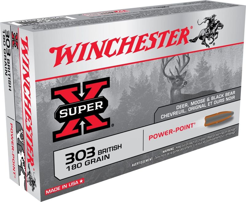 Winchester Super-X Xpert 303 British Power-Point 180GR 2460FPS 20RD