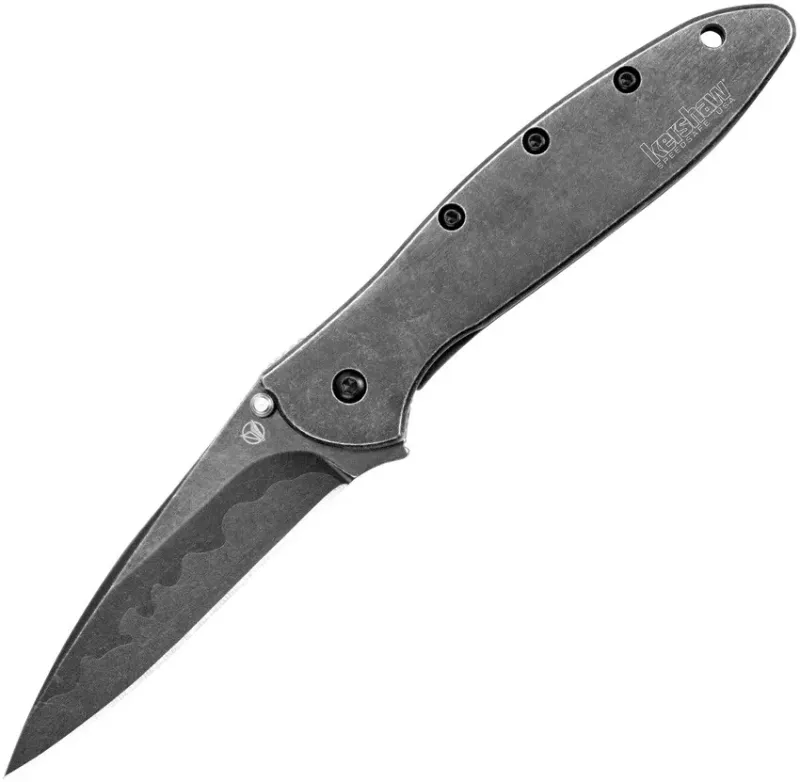 Kershaw Leek Composite Black Wash Blade Knife