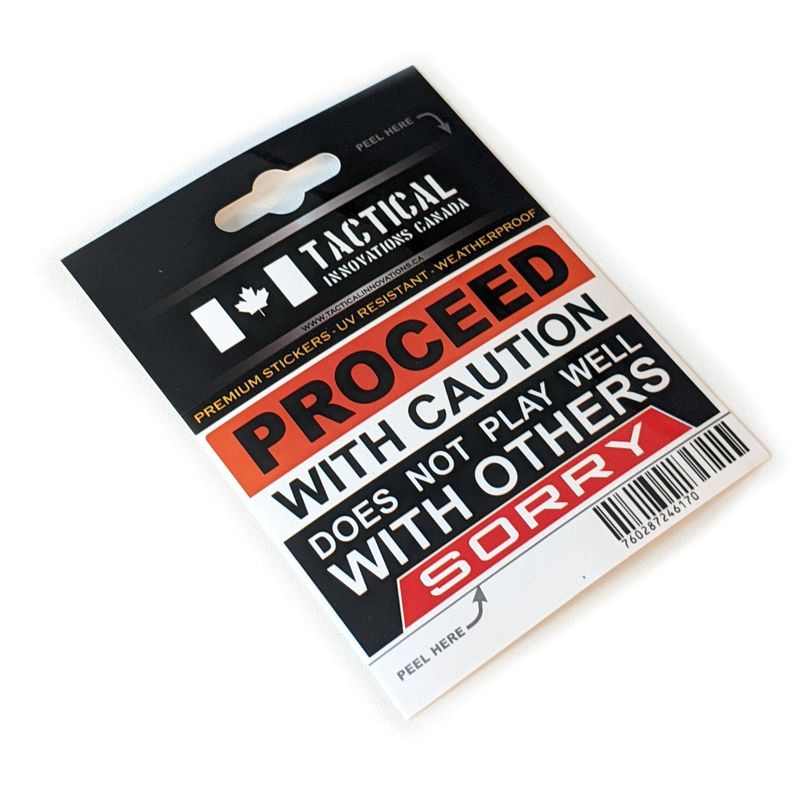 TIC Premium Stickers Proceed With Caution