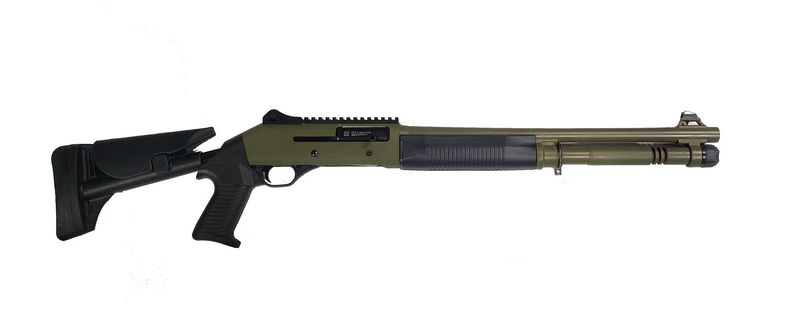 Canuck Elite Operator Semi-Auto 12GA X3" 19" bbl 5+1 OD Green Mobil Chokes, Comes w/ 2 Stocks