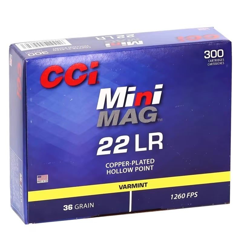 .22LR Mini Mag Copper-Plated HP 300 Rds