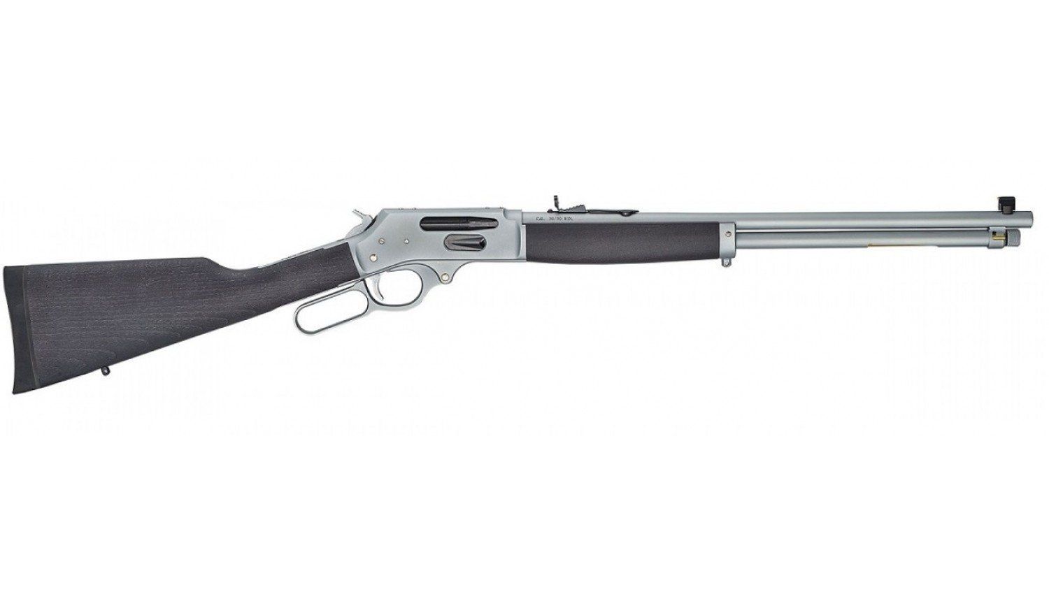 Henry All Weather Lever Action Rifle 30-30WIN Side Gate Chrome PLated Stained Hardwood Stk 5+1RD
