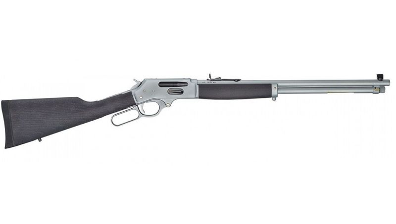 Henry All Weather Lever Action Rifle 30-30WIN Side Gate Chrome PLated Stained Hardwood Stk 5+1RD
