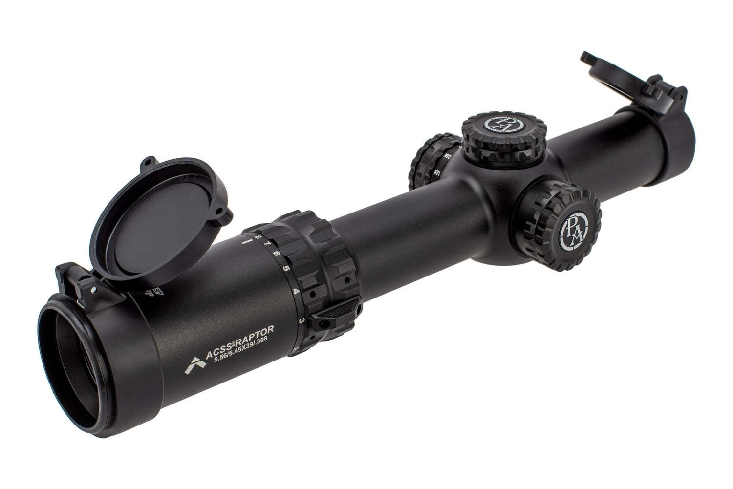 SLx8 Silver Series 1-8X24 FFP Rifle Scope Illuminated ACSS Raptor 5.56/.45.308