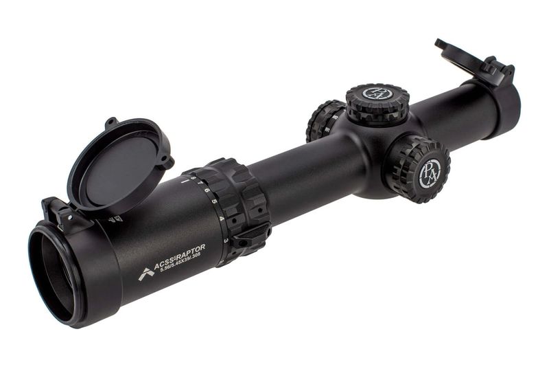 SLx8 Silver Series 1-8X24 FFP Rifle Scope Illuminated ACSS Raptor 5.56/.45.308