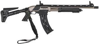SPM-12 12GA 18" Marine Finish 3" Mag-fed Pump Action Shotgun 3 Chokes Flash Hider Flip Sights 1 10RD Mag
