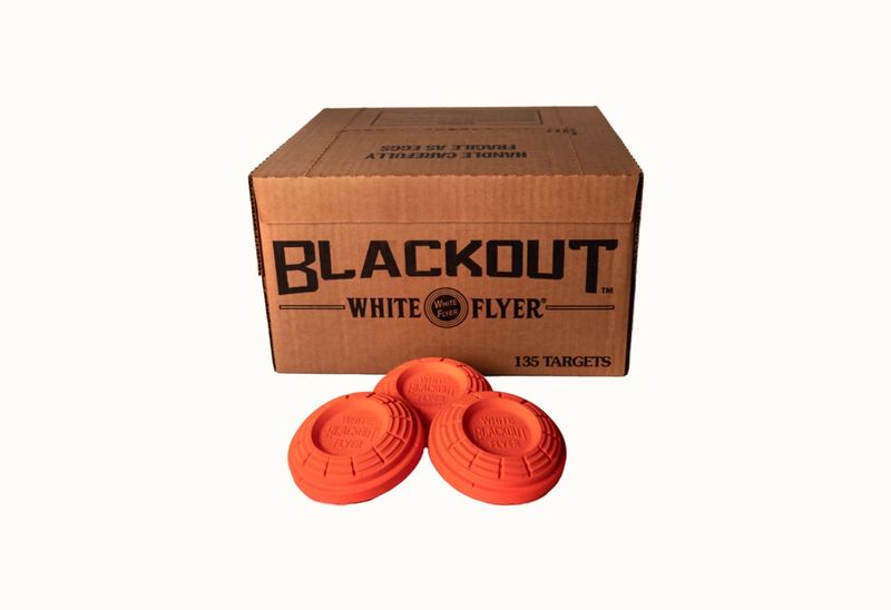 Blackout Whiteflyer Clay Targets 135 Clays