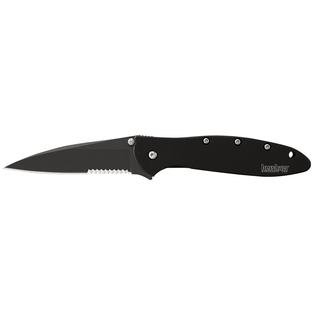 Kershaw Leek Black Serrated Knife