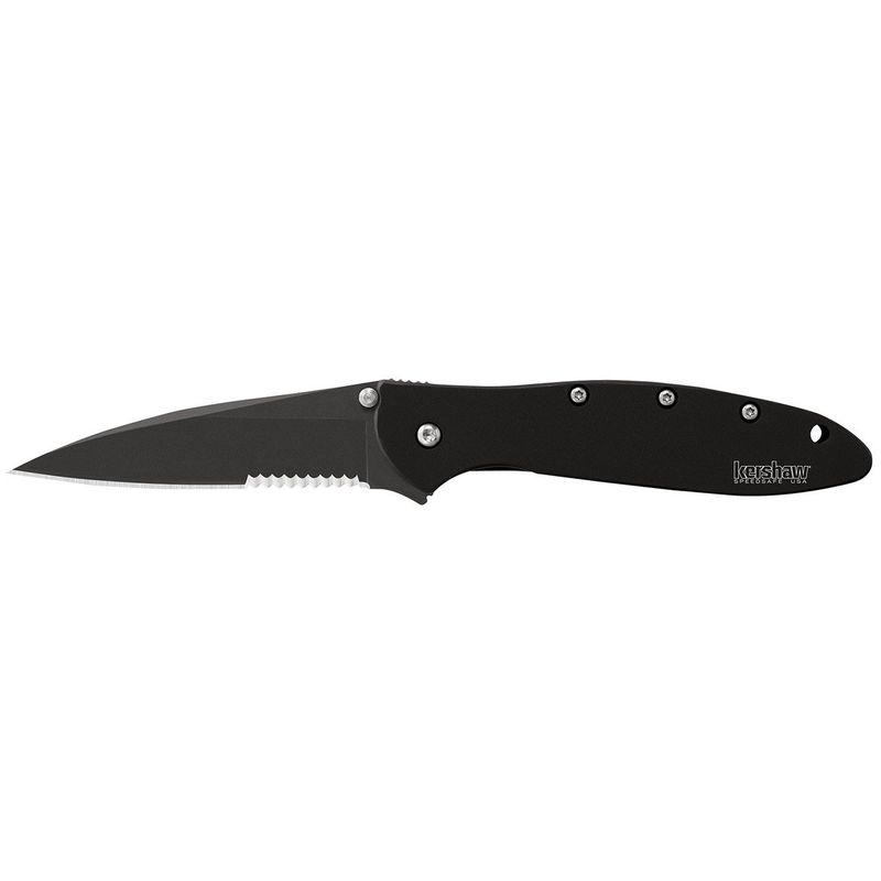 Kershaw Leek Black Serrated Knife