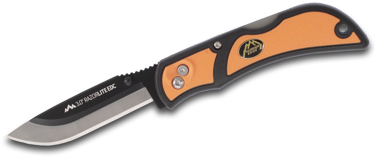 Razor-Lite EDC Folding, Black/Orange Grip