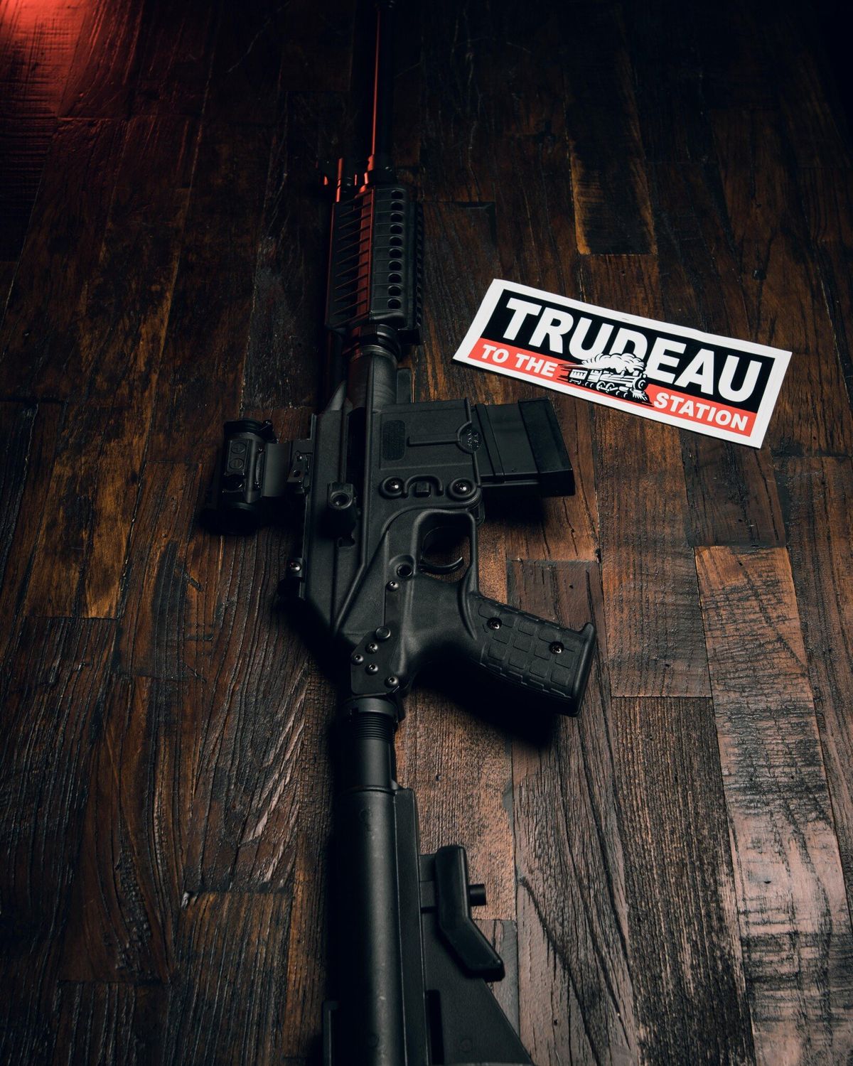 Trudeau "To The Train Station" Sticker