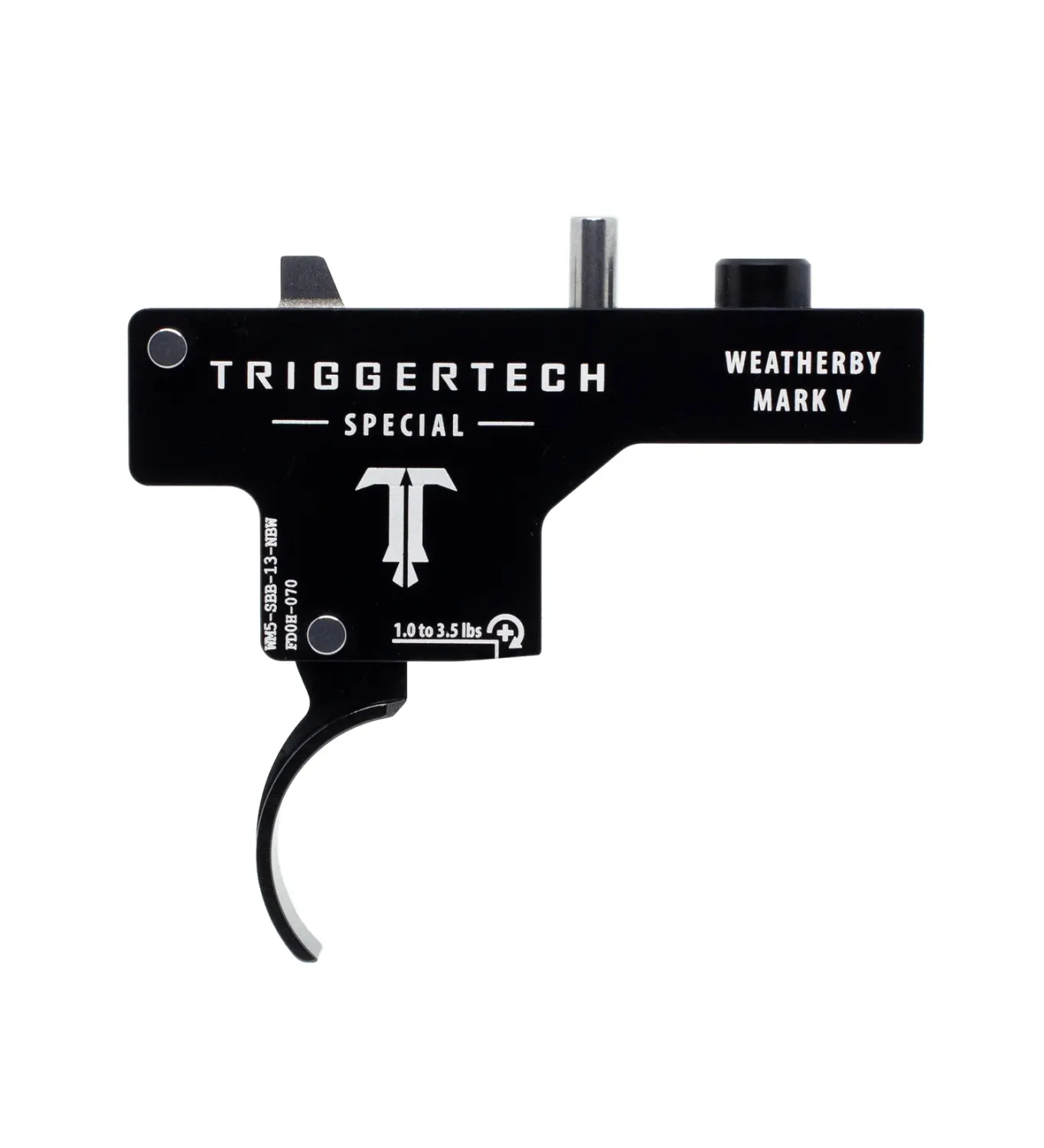 Special Weatherby Mark V 1.0-3.5 LBS PVD Black Curved