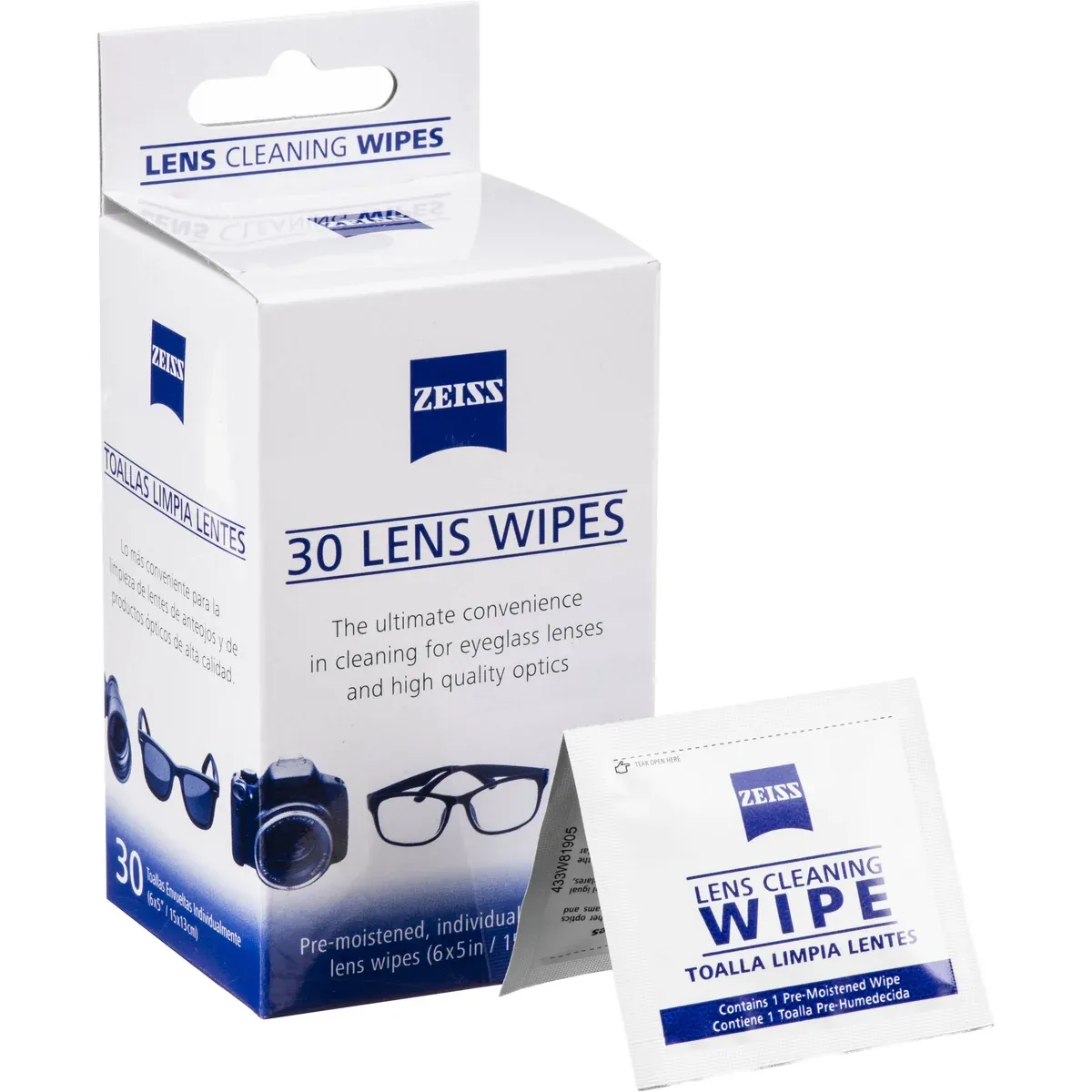 Lens Wipes, 30 per box