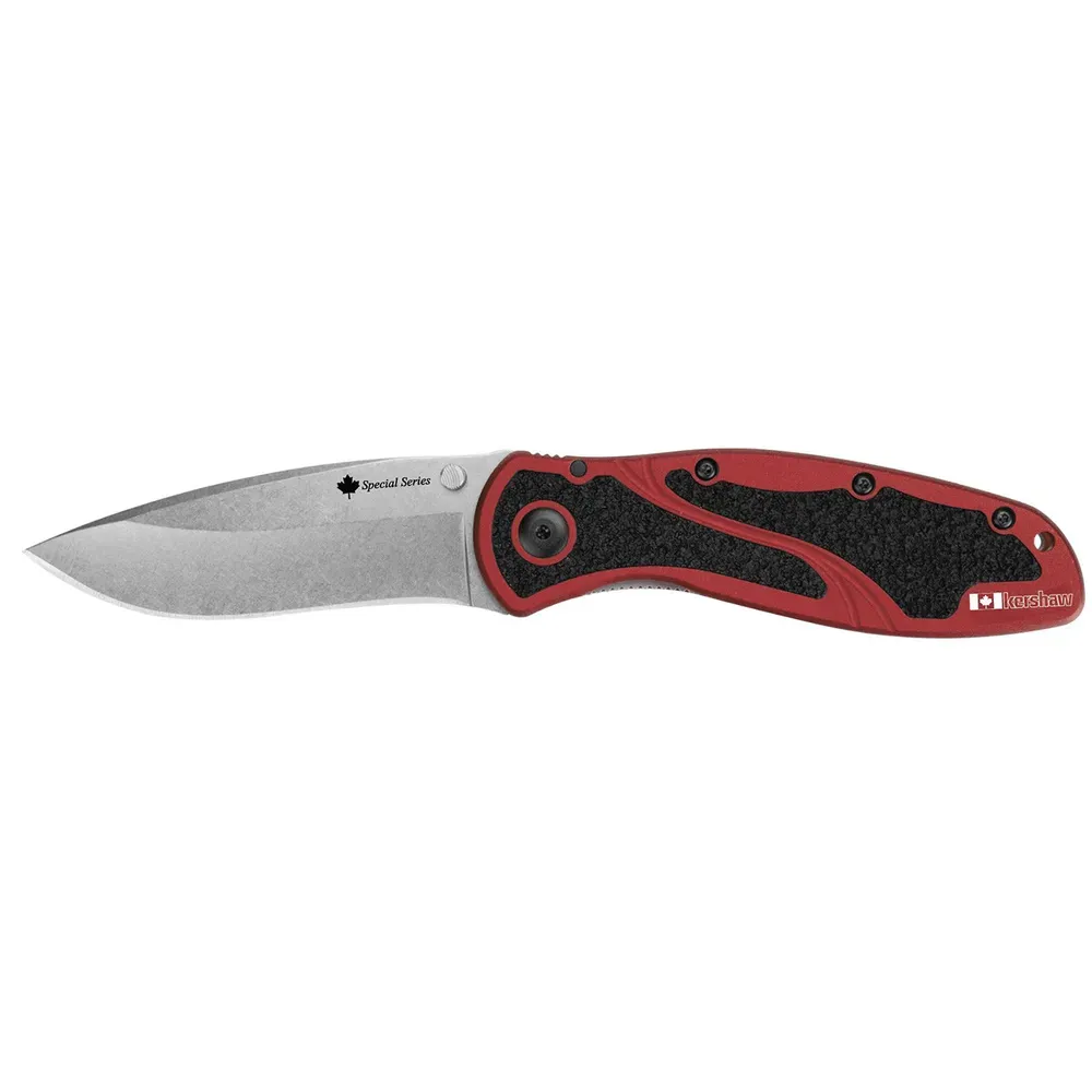 Blur Canadian Edition Red Aluminum Knife