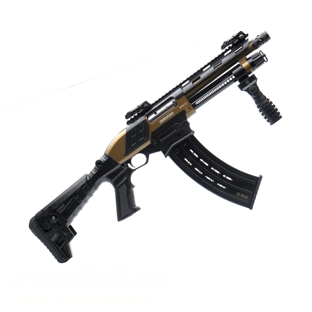 SPM-12 12GA Burnt Bronze Adj Stk, 9" — Siwash Sports