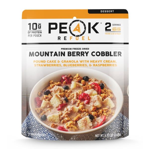 Mountain Berry Cobbler, Freeze-dried, 2 Servings