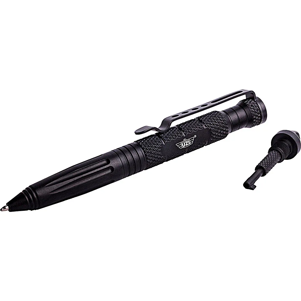 UZI Tactical Defender Pen, Glassbreaker w/ Cuff Key in the Cap
