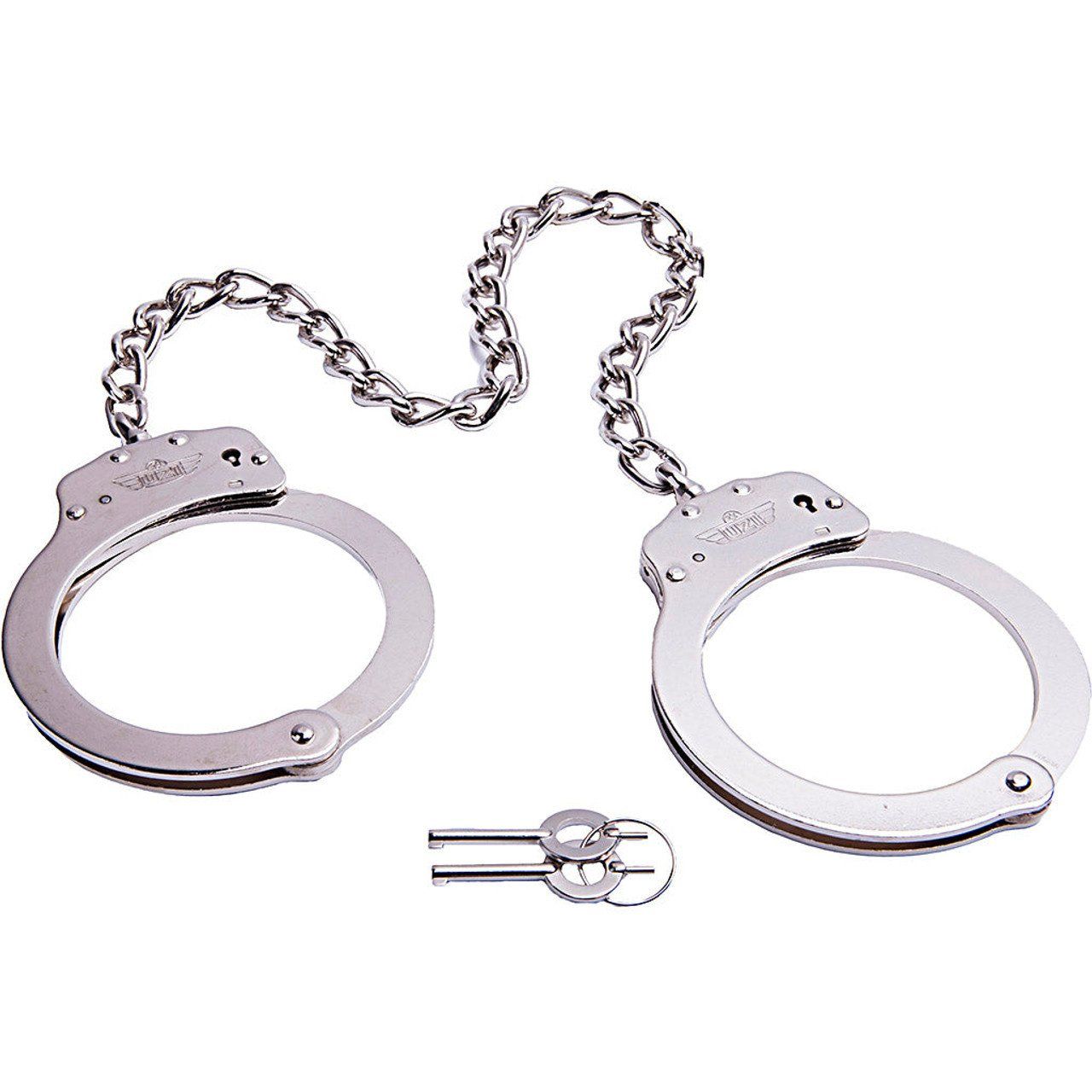 UZI Leg Cuffs/Nickel Finish Irons
