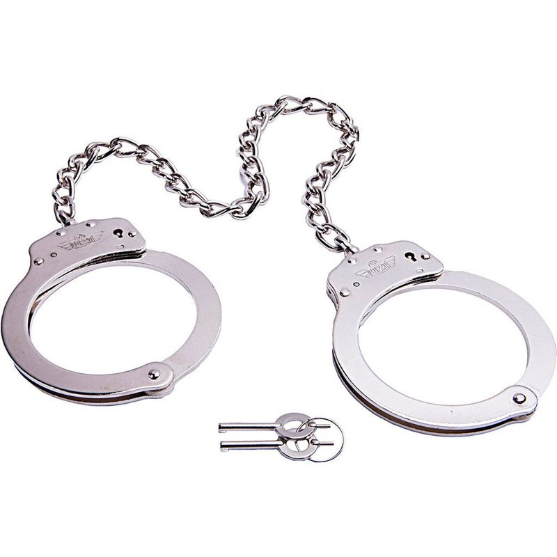 UZI Leg Cuffs/Nickel Finish Irons