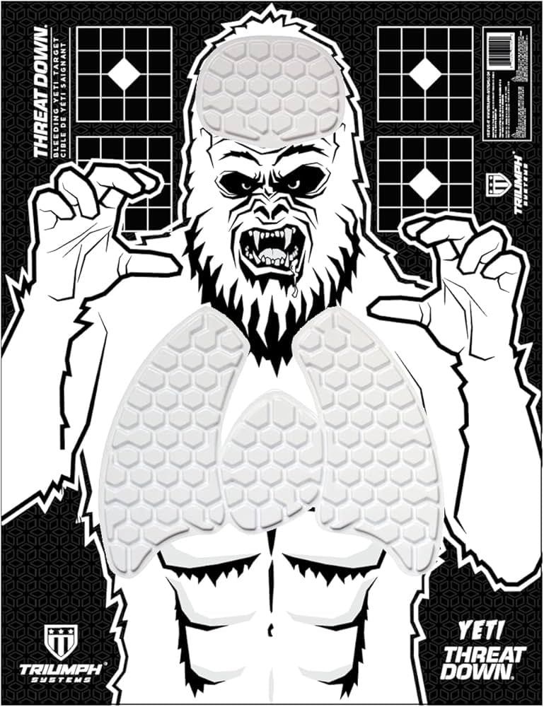 Threat Down Bleeding Yeti Target