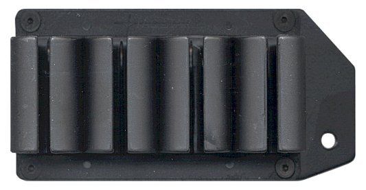 4-Shot Side Saddle Shotshell Carrier, Hunter Blk Rem 12GA-870, 1100, 1187