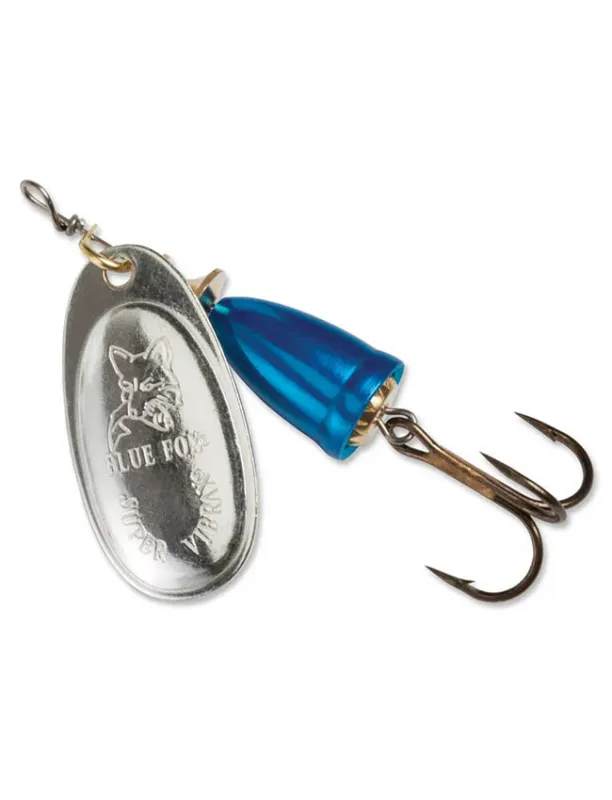 Blue Fox Classic Vibrax 1/4 Oz Silver/Blue Chrome Spinner