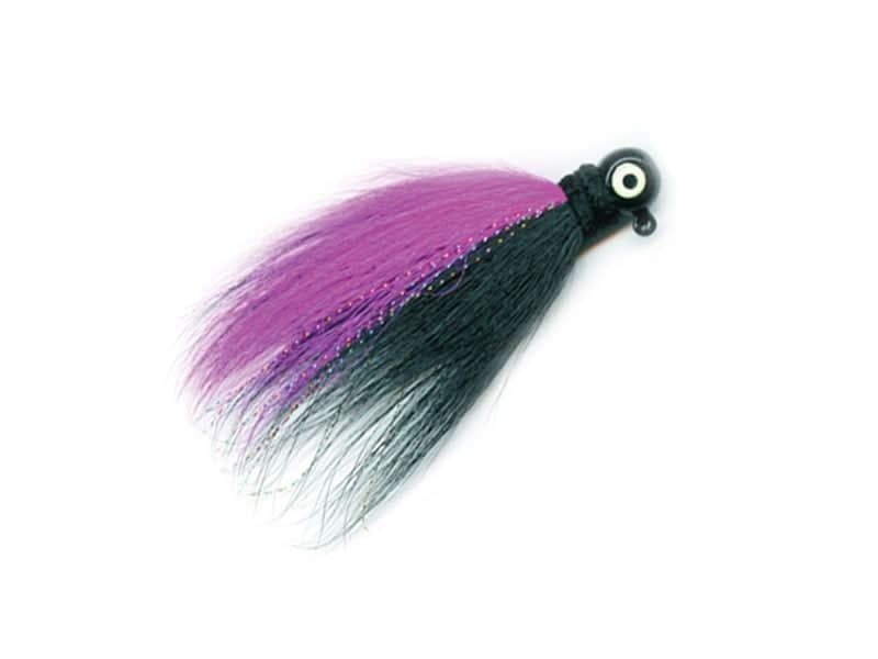 Rock Dancer Bucktail Jig 3/8 Oz Blk/Blk &amp; Cerise