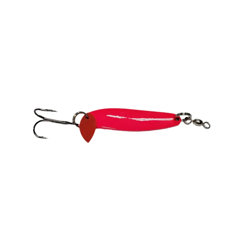 Skagit Spoon 1/2 Oz w/ Treble &amp; Siwash Hook, Cerise