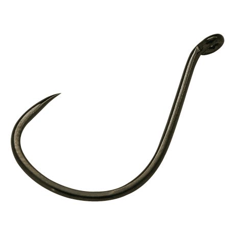 Octopus Hook Size 2, NS Black, Barbed 8 pcs