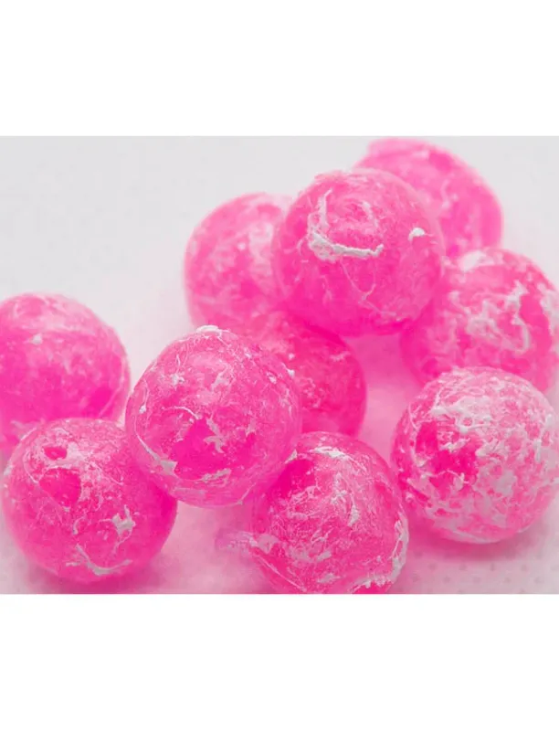 Soft Beads, Mottled Cerise 16mm 10 pack