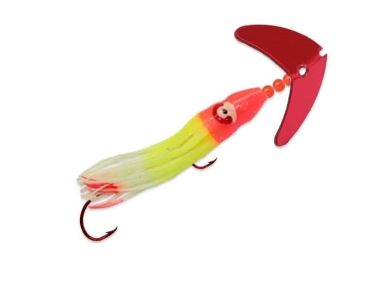 Cha Cha Salmon 4" Squid-H Pink Mirror/Fire Tiger Glow