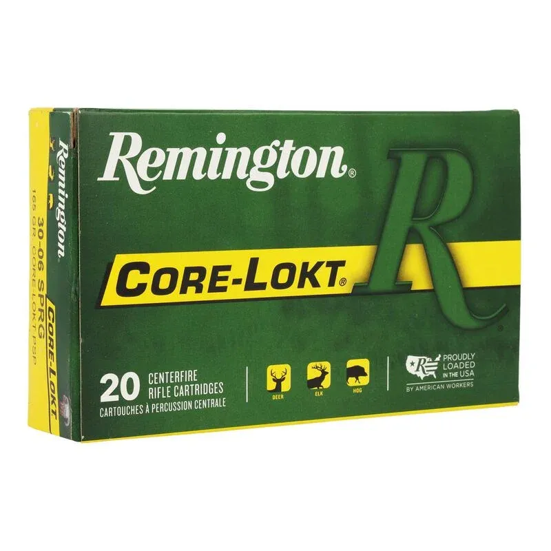 Core-Lokt 30-06 Sprg 165GR PSP 20 Rounds