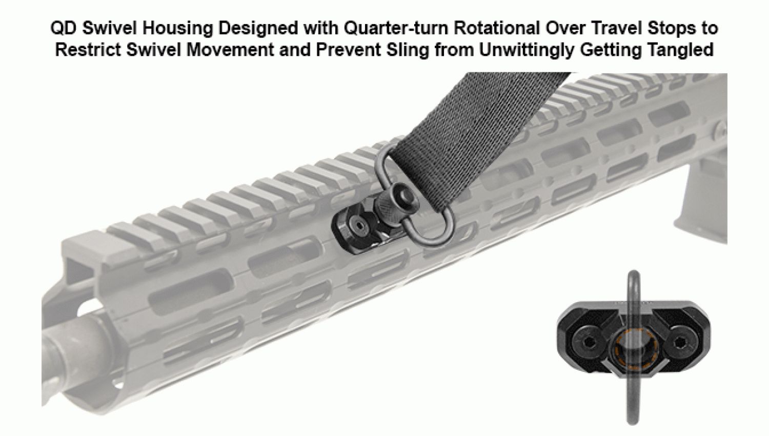 Pro M-Lok Standard QD Sling Swivel Adaptor