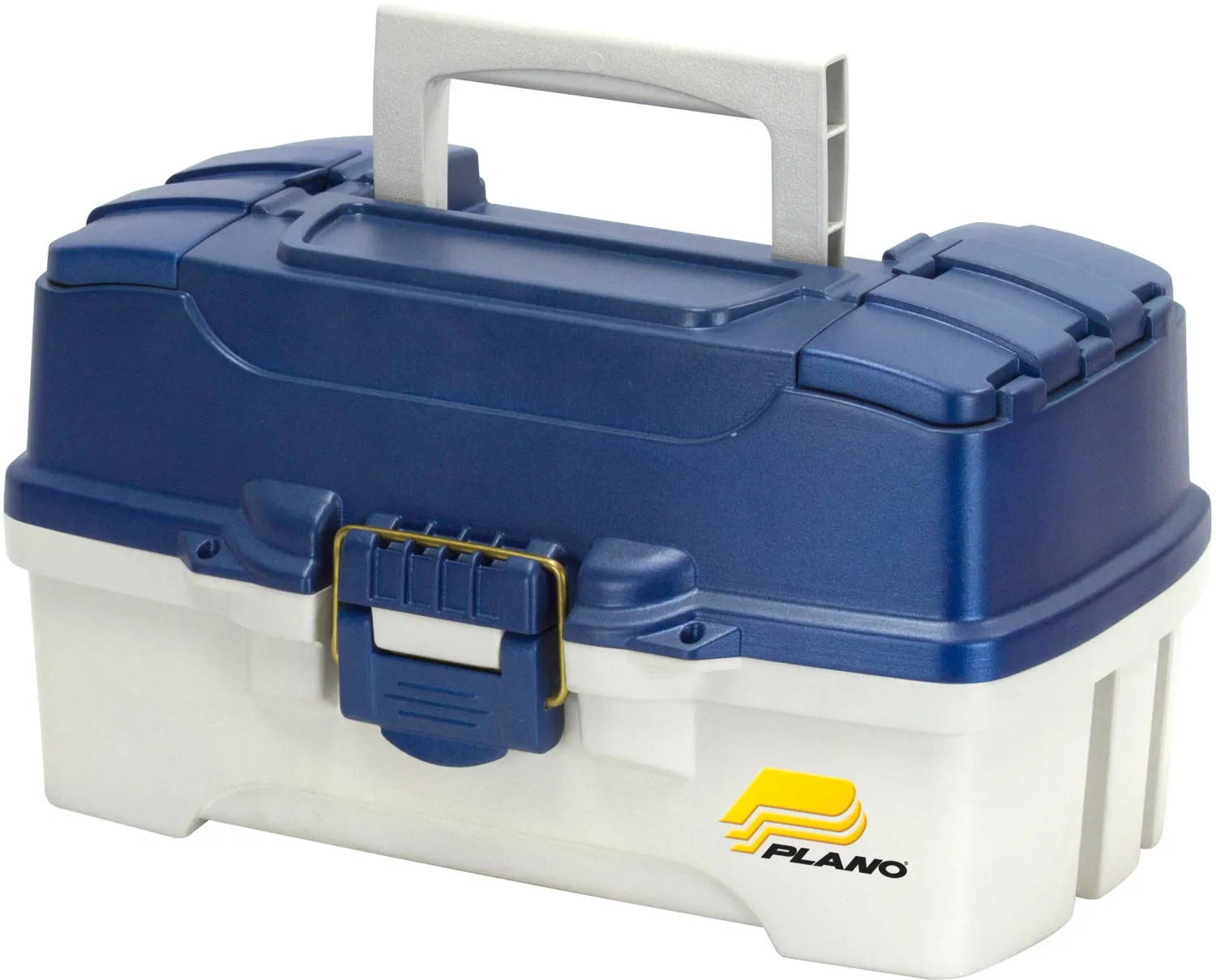 Two-Tray Tackle Box - Blue Metallic/Off White