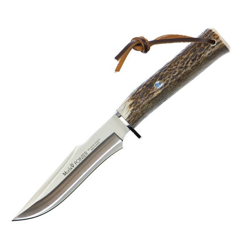 Pointer 13A Hunting Knife w/ Deer Antler Handle 13 cm