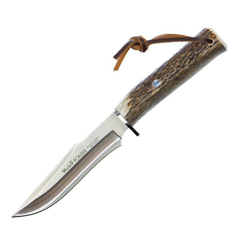 Pointer 13A Hunting Knife w/ Deer Antler Handle 13 cm