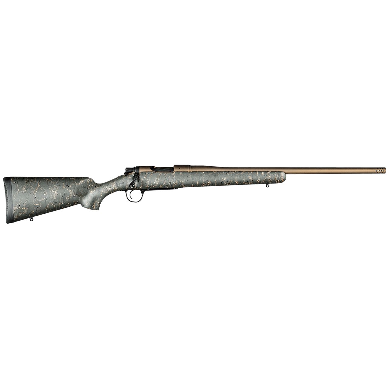 Mesa .308 Win 22" 1:10 Burnt Bronze Cerakote, Green w/ Black Webbing