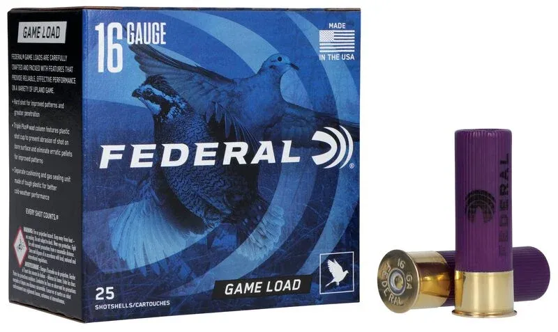 Game Load 16GA 2 3/4" 2 1/2 Dram. Eq. 1 Oz 6 Shot 25 Rds