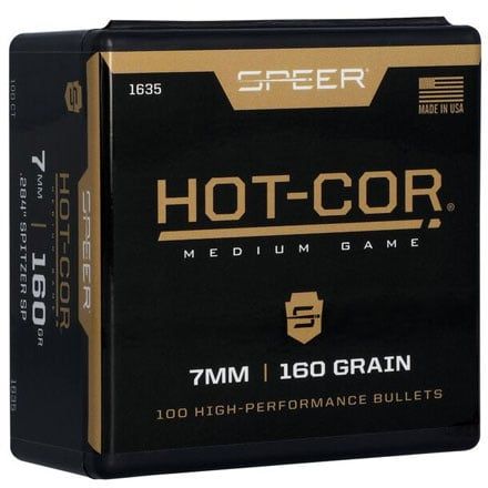 7mm 160GR Hot-Cor Spitzer SP 100 Bullets