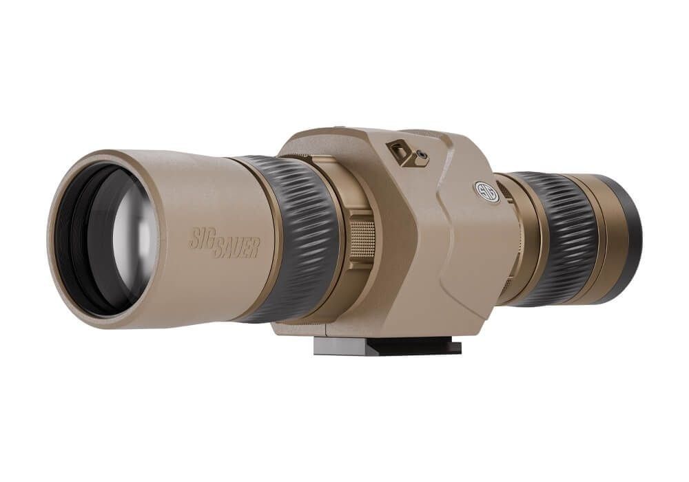 Oscar6 HDX Pro OIS Spotting Scope, 16-32X60mm, Image Stabilized, FDE
